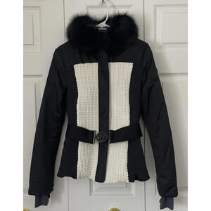 $1600 Post Card Luxury Heavy Ski Jacket Fur Trim 10